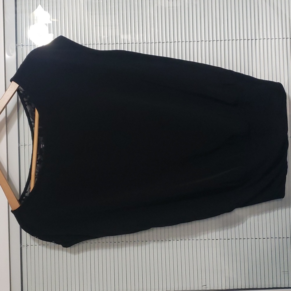 Express Black Lace Back Banded Blouse size XS